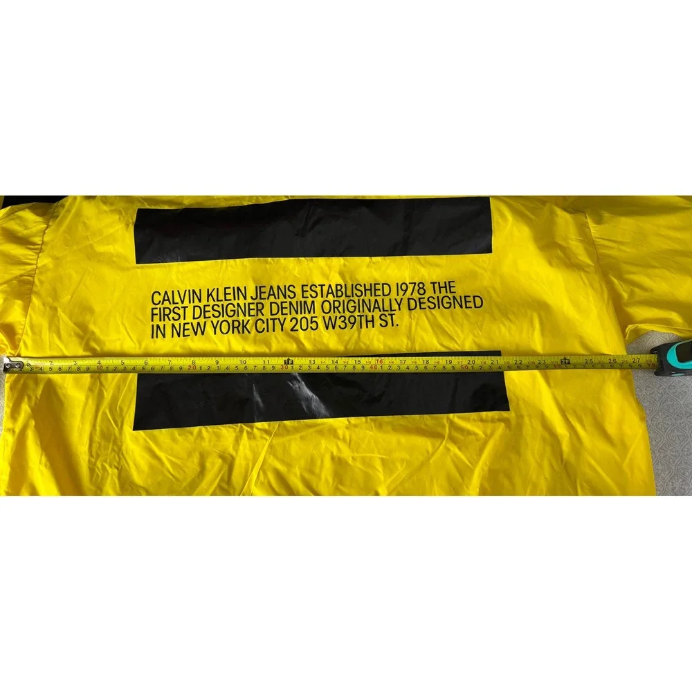 Calvin Klein Jeans Est. 1978‎ Mens Anorak Windbreaker Jacket Small OVERSIZED